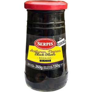 serpis aceitunas negras rodajas 260g