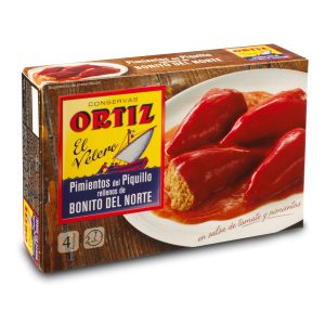 Ortiz pimientos rellenos bonito 300g