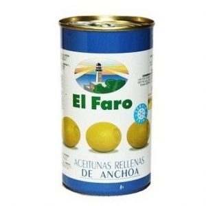 el faro aceitunas rellenas con anchoas 1,5kg