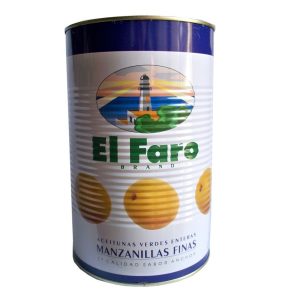 el faro aceitunas verdes con hueso 4 liter